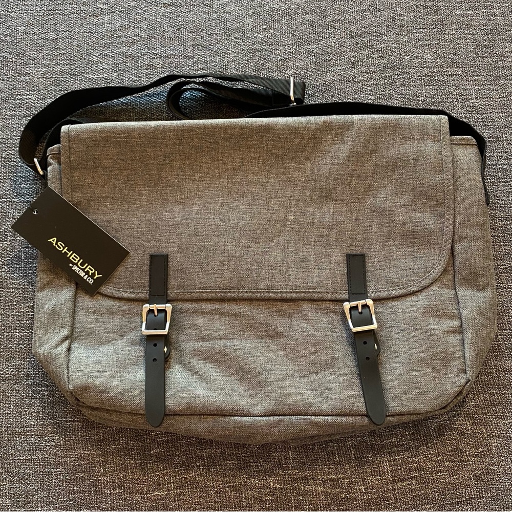 Grey Messenger Bag